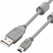 산와 KU-AMB530K USB2.0 AM-Mini 5핀 케이블 (3m)