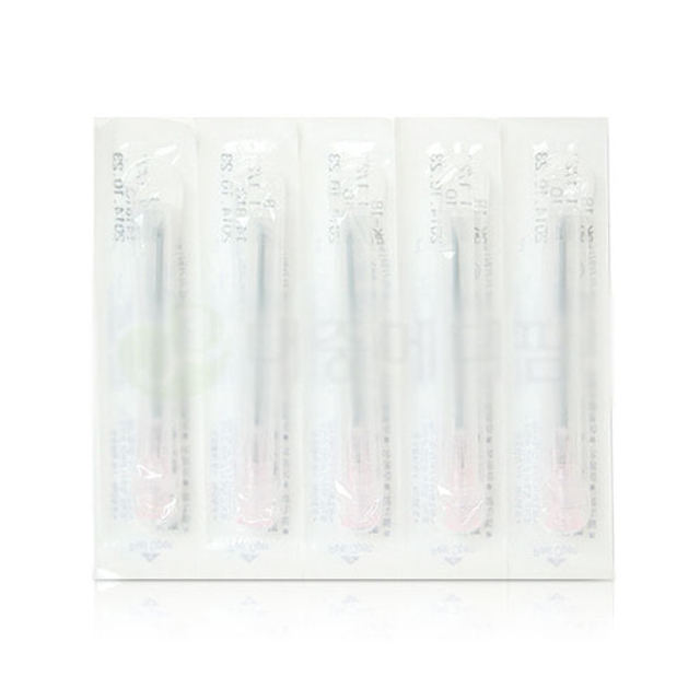 부광 일회용 주사침 18g x 38mm 100개입 멸균 주사바늘