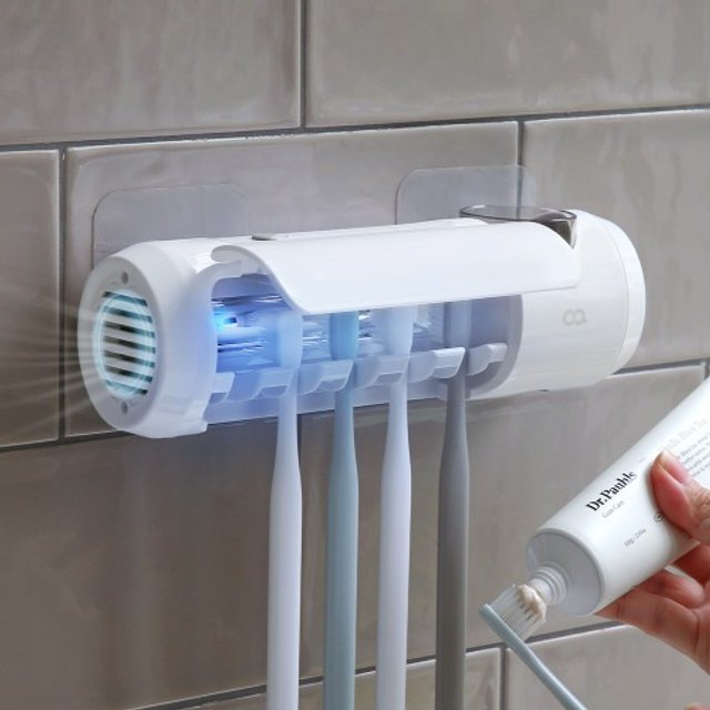 클린이퓨어Air 충전식 가정용 칫솔살균기 LED 무선 건조기 멸균 치솔 자외선 소독기