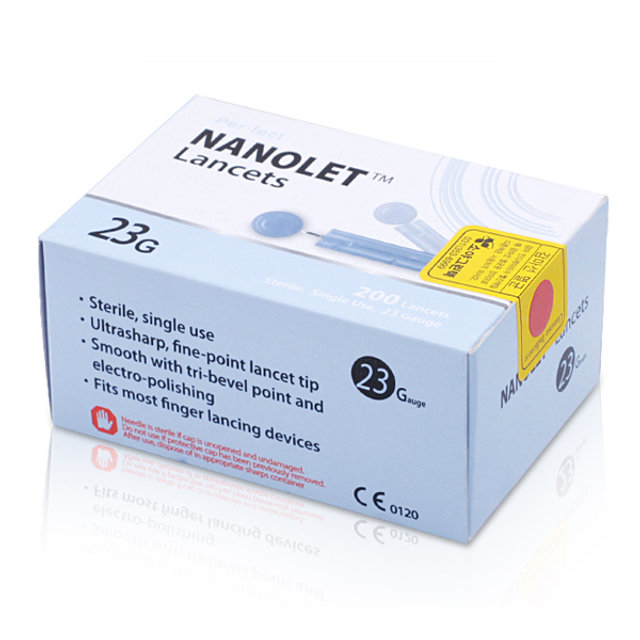 동방 나노렛란셋 사혈침 23G 200개입 채혈침 니들 바늘