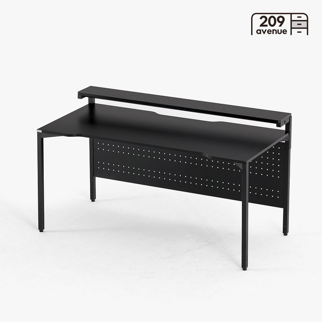 209애비뉴 제로스테이션 스탠다드 게이밍 선반책상 1500 BK/WH