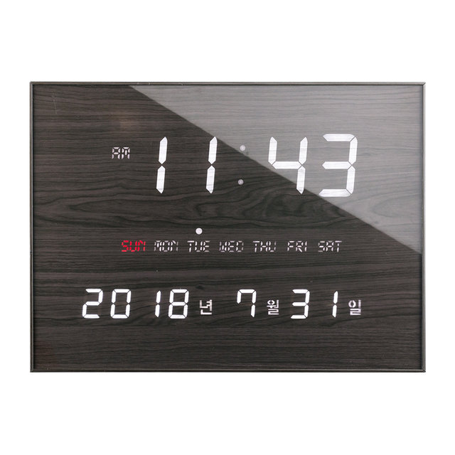 국산 루나리스 캘린더 FM 수신 LED 벽시계