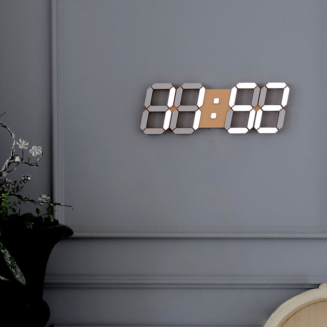 국산 플라이토 인테리어 LED 벽시계 38cm 골드