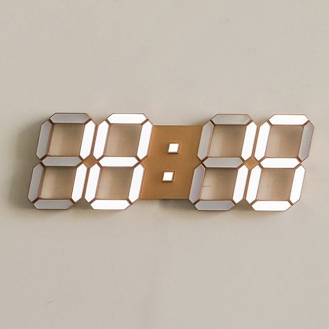 국산 플라이토 인테리어 LED 벽시계 38cm 골드