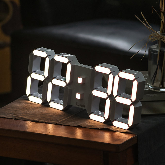 국산 루나리스 위성 GPS 수신 인테리어 LED 벽시계 38cm