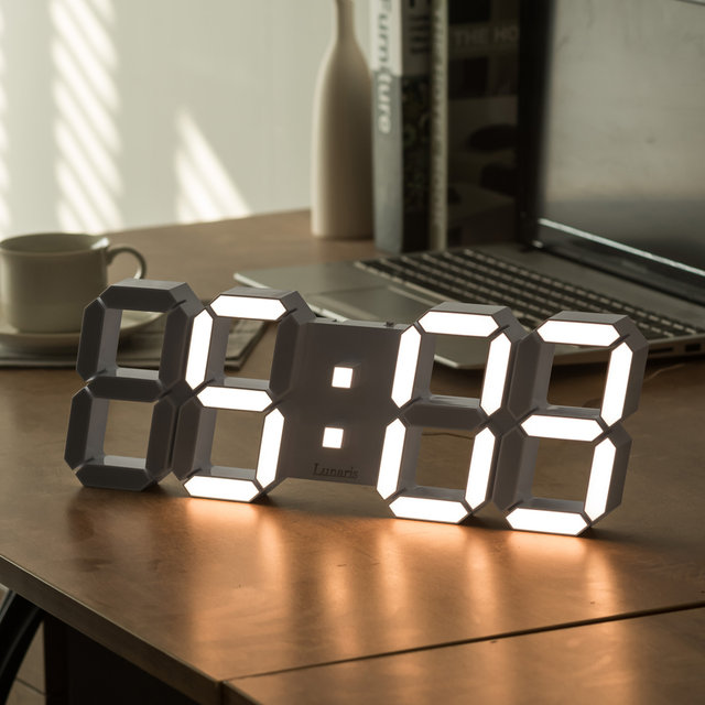 국산 루나리스 위성 GPS 수신 인테리어 LED 벽시계 38cm