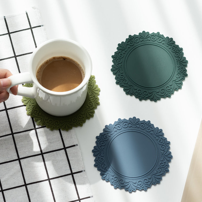 국산 플라이토 실리콘 프리스 컵받침 12cm