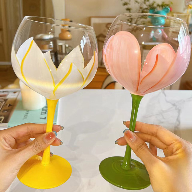 [해외직구] 1+1 블레오 칵테일잔 와인잔 플라워 고블렛잔