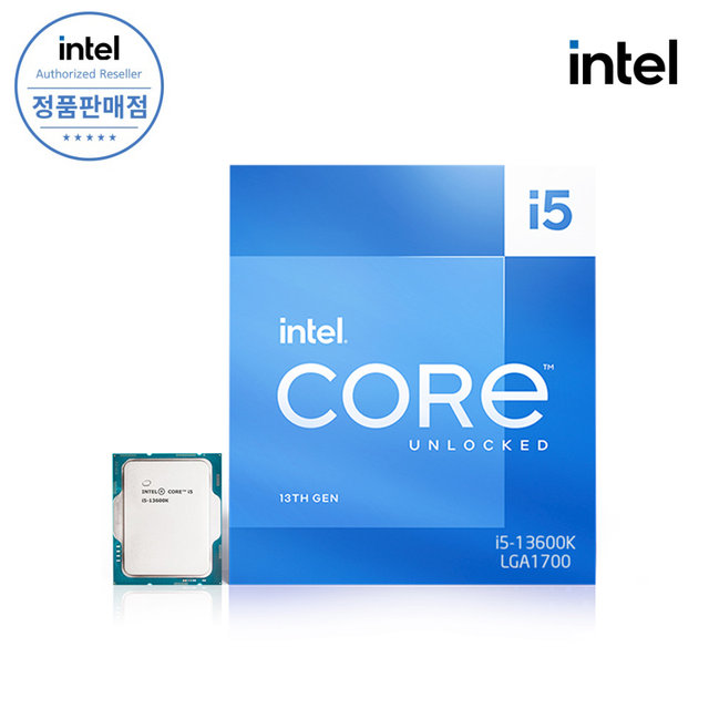 인텔 13세대 CPU 코어 i5-13600K 랩터레이크 정품박스