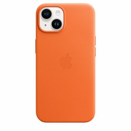 [박스개봉 - 변심반품] MagSafe형 아이폰14 가죽케이스 오렌지