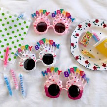 생일 파티 선글라스 3color 생일 축하안경 파티 용품[갓샵]