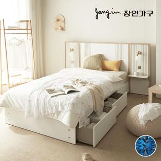 [비밀특가] 로시 라이트 템바보드 호텔식침대 침대+본넬매트 SS