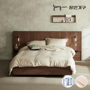 [비밀특가] 로시 라이트 템바보드 호텔식침대+라텍폼스7존독립매트 Q