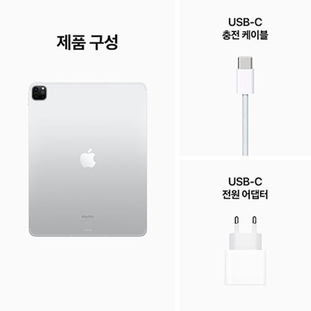 아이패드 프로 M2 12.9 6세대 Wi-Fi+Cellular 1TB - 실버 [MP253KH/A]