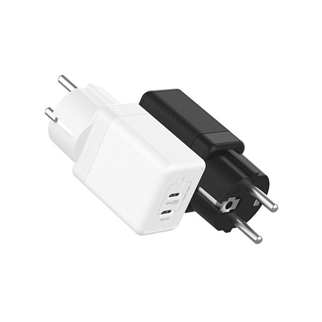 USB PD 45W PPS GaN 접지 듀얼 초고속 충전기 GA310 블랙