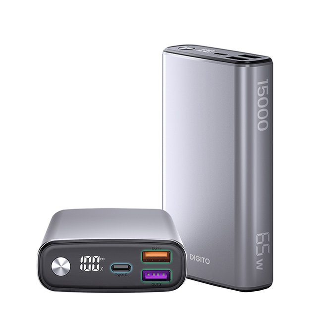 65W 고속충전 PD 노트북 15000mAh 잔량표시 보조배터리