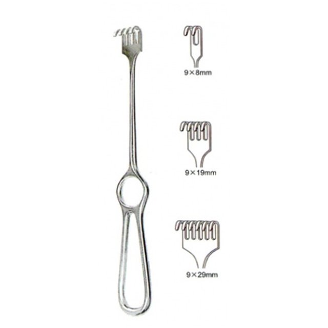 Sobytek 볼크만 리트렉타 23-3106 (6prong Blunt) 21.5cm