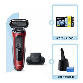[세트할인] 6시리즈 전기면도기 60-R1200S+세척스테이션+세척액6입 기획 팩