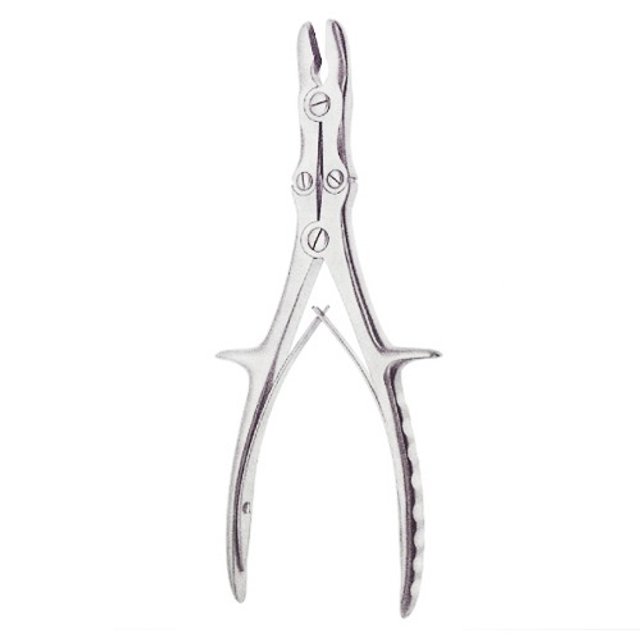 Sobytek 스틸루어 본 론저 35-4125 곡선형 26cm 10mm 의료용 겸자
