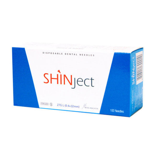 신흥 치과용 주사침 덴탈니들 27G 32mm Long 일회용 멸균 바늘