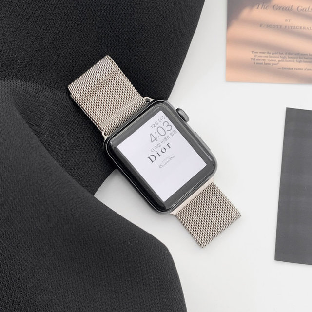 애플워치 8 7 6 SE2 스트랩 스타라이트 밀레니즈 루프 밴드 WBA-7188