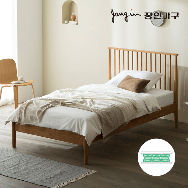 바인 소나무 원목침대 SS +포켓매트