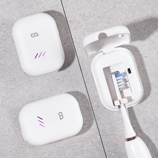 클린이퓨어Pro 바람건조 칫솔살균기 고온히팅 휴대용 유선 무선 겸용 UVC LED 살균