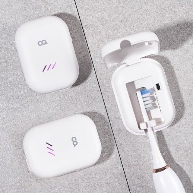클린이퓨어Pro 바람건조 칫솔살균기 고온히팅 휴대용 유선 무선 겸용 UVC LED 살균