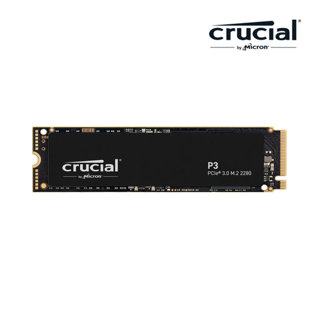 -공식- 마이크론 Crucial P3 M.2 4TB NVMe SSD 대원CTS (GEN3/3D낸드/5년)
