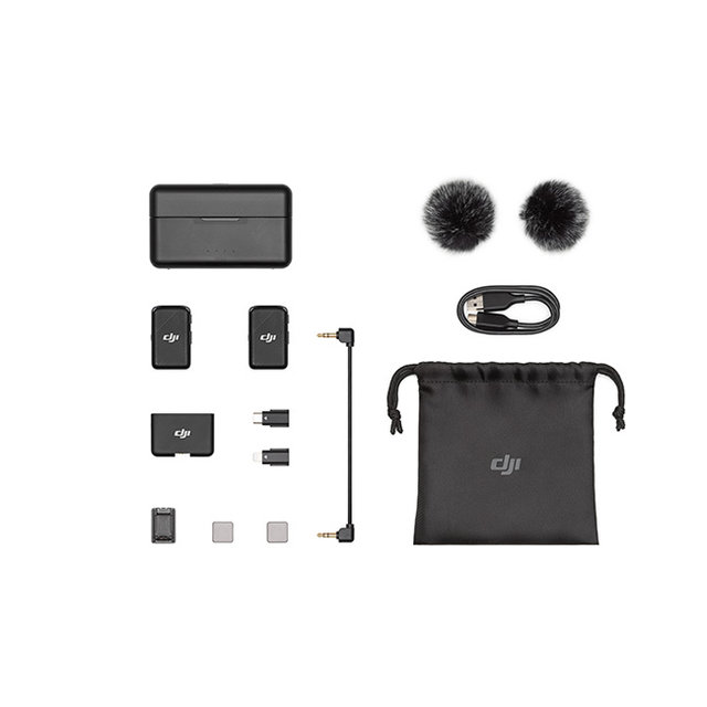 [포토리뷰 이벤트] 듀얼채널 무선 마이크[2TX+1RX+충전케이스][DJI-MIC]