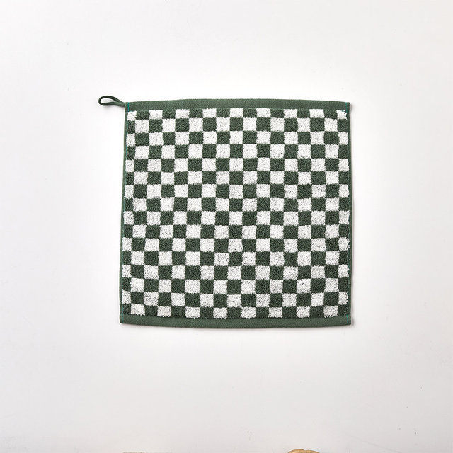 체커보드 핸드타월 34X34cm GREEN
