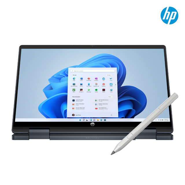 [최종91만] HP 파빌리온 x360 14-ek0148TU 2in1 노트북/12세대 i5/16GB/윈11/터치펜/태블릿 가성비 사무용 대학생
