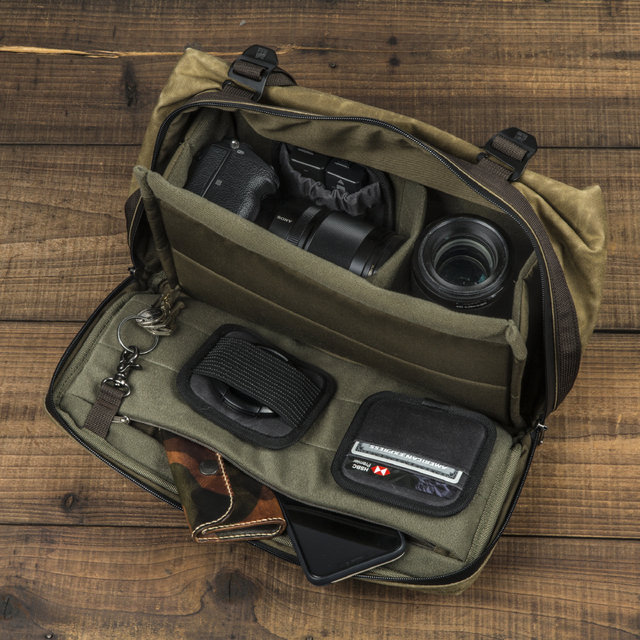 [키홀더 증정] [WOTANCRAFT] 우탄크래프트 카메라백 Fighter 03 Rider Bag Khaki Brown