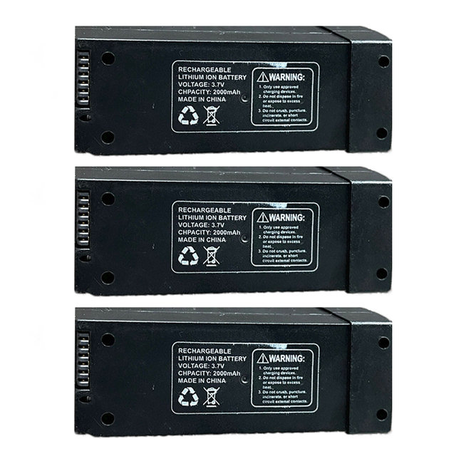 [해외직구] Z908 PRO ESC 듀얼 카메라 4K UHD 드론 배터리 2000mAh 3개입