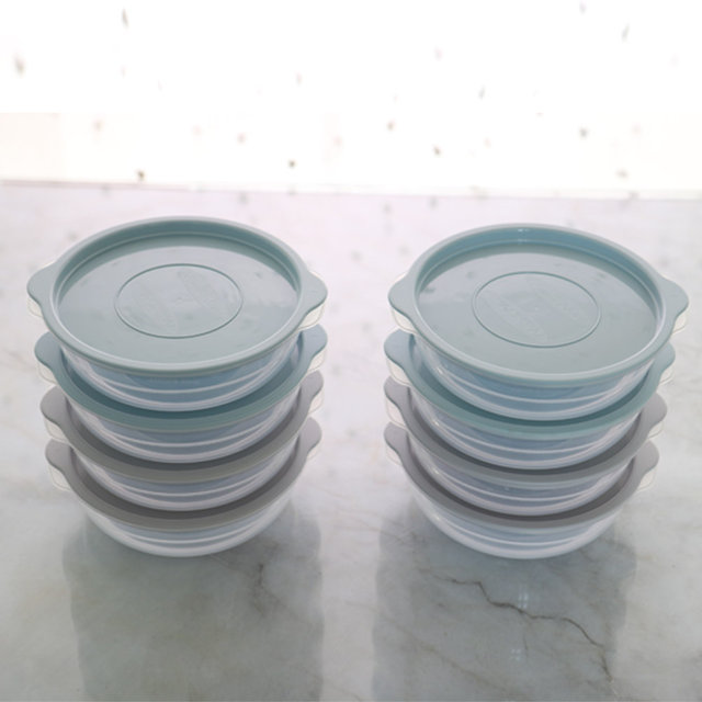 보노쿡 밀폐용기 450ml x 12P 집밥소분 냉동밥 전자레인지그릇