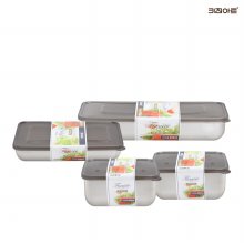 키친아트 피앙세 스텐레스 냉동실용 보관용기 4종C(2호x2개)+(3호x1개)+(5호x1개)