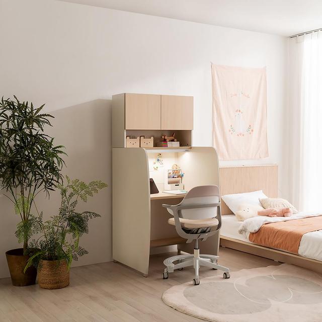 뉴 독서실 책상 A형 800+삼성조명+자석메모판