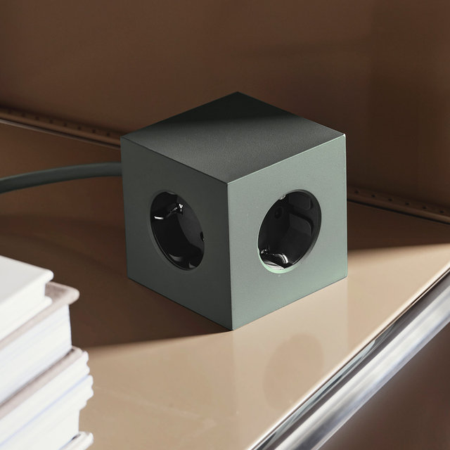 AVOLT 큐브 디자인 USB 인테리어 오브제 멀티탭 콘센트 3구 1.8M