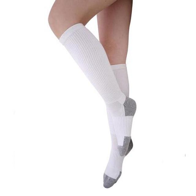 TXG 의료용 압박밴드 양말 무릎형 그레이 15-20mmHg