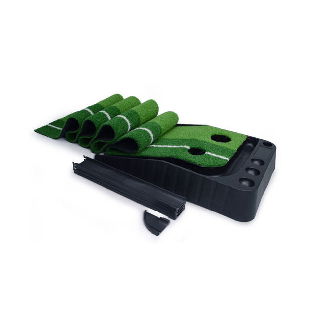 [해외직구] PGM 골프 연습 매트 퍼팅 연습기 3M+자동 리턴트랙+골프공 가림막 TL004