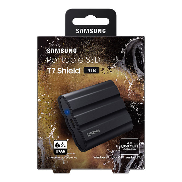 삼성전자 삼성 공식인증 포터블 외장 SSD T7 실드 4TB MU-PE4T0 (정품)