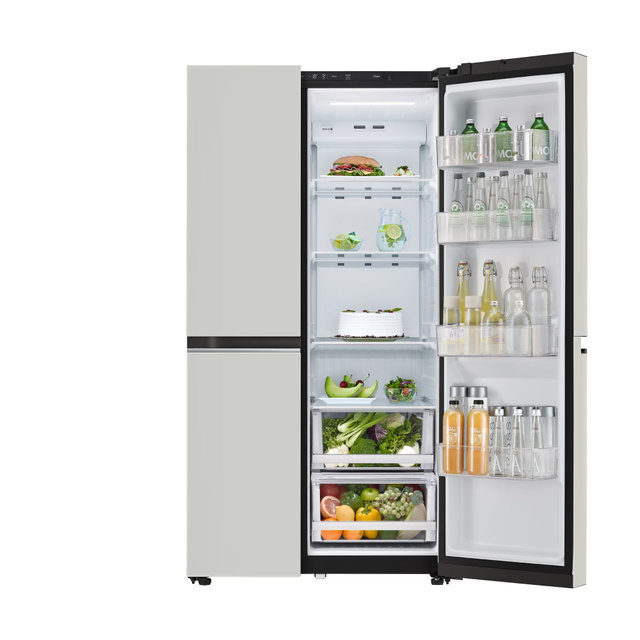 디오스 오브제컬렉션 베이직 양문형 냉장고 S834MGG1D.CKOR [832L,그레이]