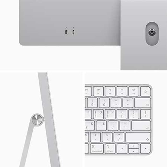 아이맥 CTO M1, 8코어 GPU, 8GB RAM, 512GB SSD - 실버 [Z12R0001M]