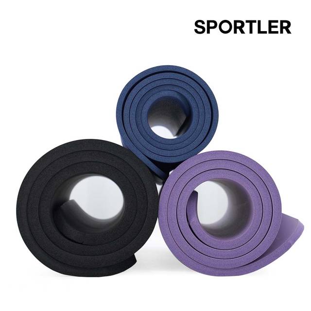 스포틀러 NBR 와이드 요가매트 10mm 두꺼운 홈트 필라테스 