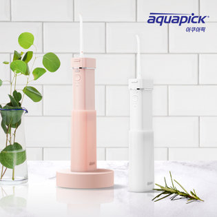 아쿠아픽 휴대용 코드리스 구강세정기 AQ-208(핑크)