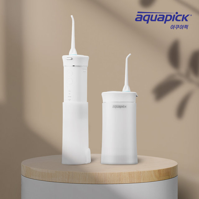 아쿠아픽 휴대용 코드리스 구강세정기 AQ-206(화이트)
