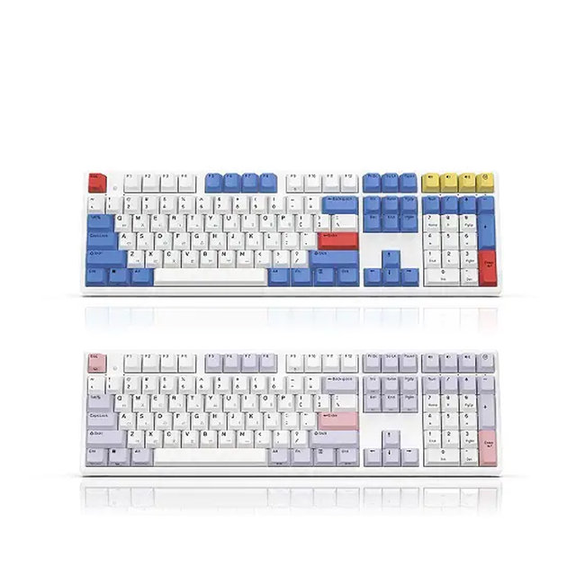 한성컴퓨터 GK898B 염료승화 EDITION 무접점 키보드 [퍼플하트] 유무선 노뿌스위치 108키 35g