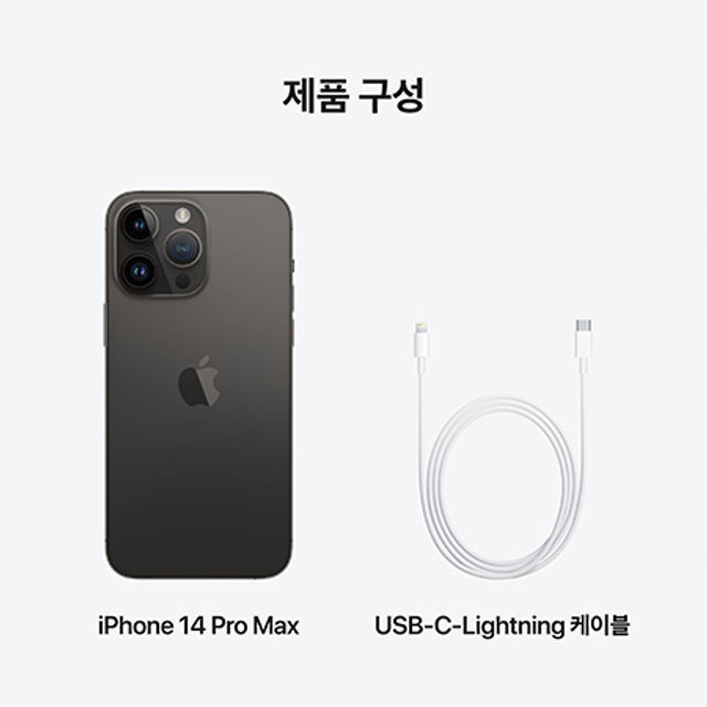 아이폰14 프로맥스, 자급제 (1TB, 스페이스블랙)