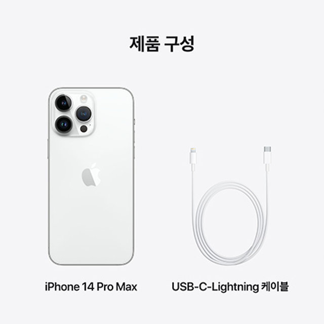아이폰14 프로맥스, 자급제 (1TB, 실버)