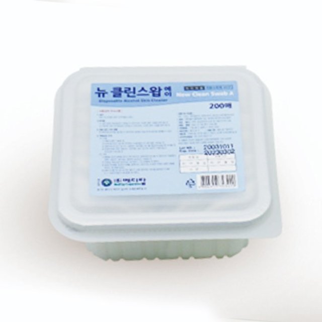 메디탑 뉴클린스왑 200매입 알콜솜 상처소독용